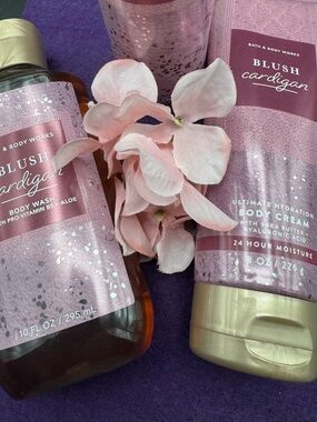 Bath & Body Works Blush Cardigan Pink Body Cream & Wash Duo